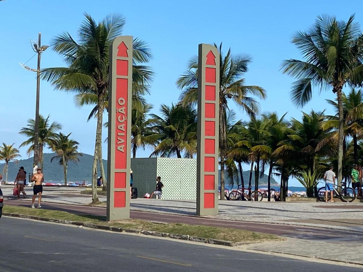 Praia Grande - Aviacao - Apto Estudio - 200 Mts Da Praia Bagian luar foto
